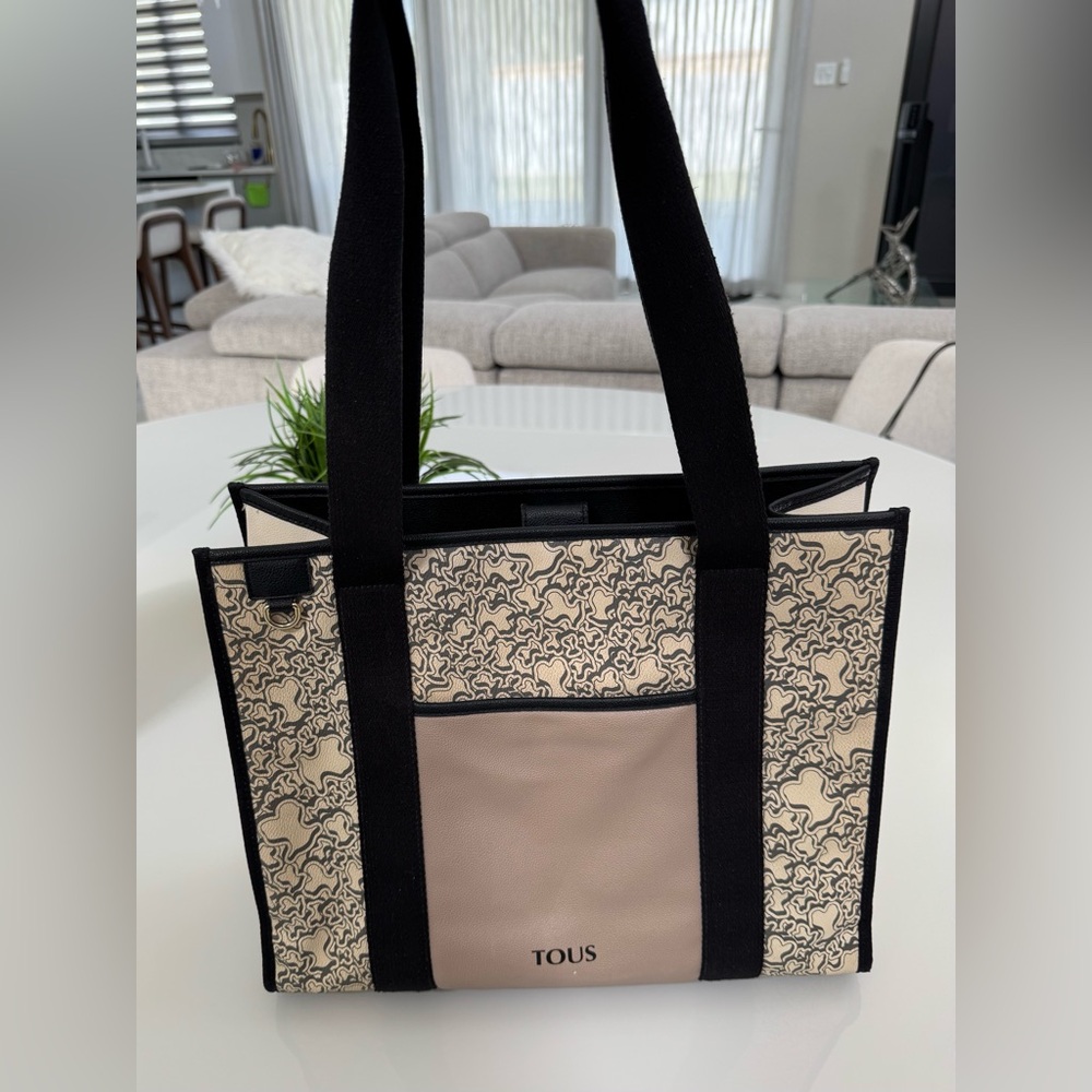 TOUS Large beige Kaos Mini Evolution Amaya Tote
